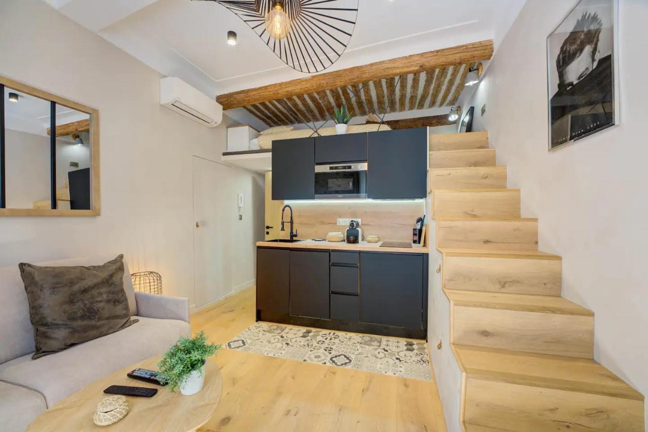 Duplex Studio Apt Mezzanine Near Shops & Cafes Lägenhet Antibes Exteriör bild